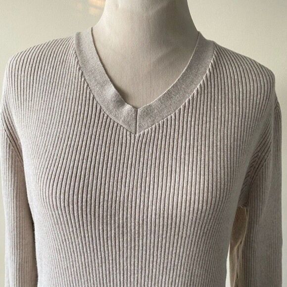 Croft & Barrow Knit Sweater V-Neck Pullover Cotton Long Sleeve size 1X - Picture 3 of 13